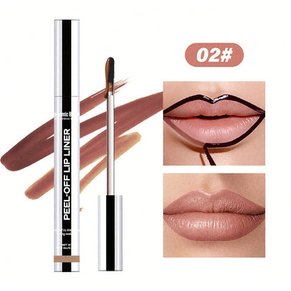 sacheu Lip STAY-N 3-PACK Lip Liner STAY-NPeel-Off Liners for Smudge-Proof All-Day WearVegan Cruelty-Free with Hyaluronic Acid &Squalane