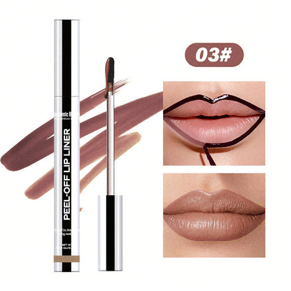 sacheu Lip STAY-N 3-PACK Lip Liner STAY-NPeel-Off Liners for Smudge-Proof All-Day WearVegan Cruelty-Free with Hyaluronic Acid &Squalane