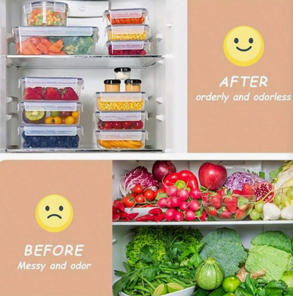 24 Set Food Storage Containers With Airtight Lids, Meal Prep Containers, Lunch Office Meal For Freezer And Dishwasher.（food-grade PP）