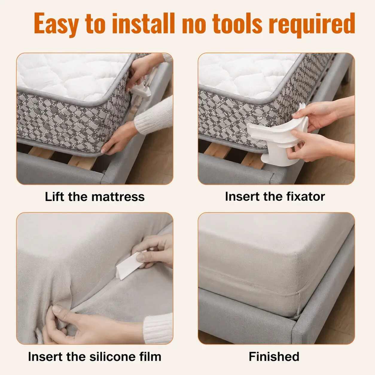 [BUY 1GET 1FREE] Heavy Duty BedSheet Clips & Invisible MattressCorner Fasteners