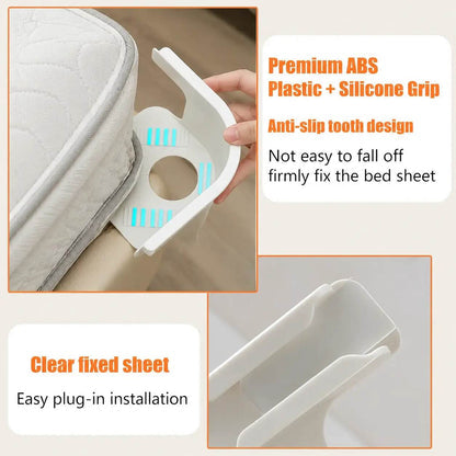 [BUY 1GET 1FREE] Heavy Duty BedSheet Clips & Invisible MattressCorner Fasteners