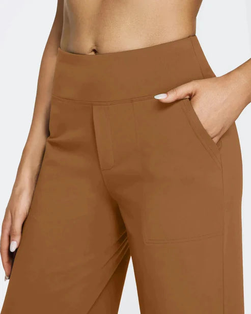 High-Waist Weite Hose — Office Fit，Butt-Lifting