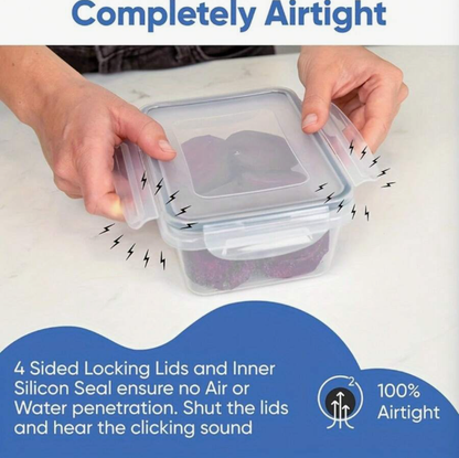 24 Set Food Storage Containers With Airtight Lids, Meal Prep Containers, Lunch Office Meal For Freezer And Dishwasher.（food-grade PP）