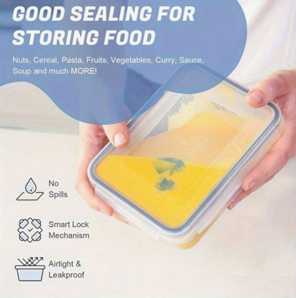 24 Set Food Storage Containers With Airtight Lids, Meal Prep Containers, Lunch Office Meal For Freezer And Dishwasher.（food-grade PP）