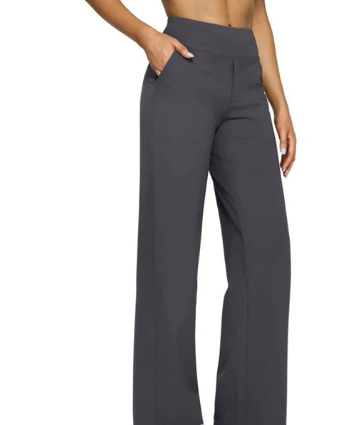 High-Waist Weite Hose — Office Fit，Butt-Lifting