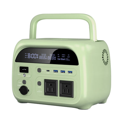 500W 345Wh Camping Power Station Powerbank Emergency Supply Backup LiFePO4 Battery Portable Solar Generator Energy Travel RVs Emergencies Gas Alternative Charging Rechargeable [Power Outage Survival]